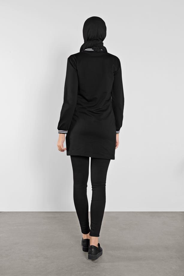 Tesettür giyim  FERMUARLI SPOR CEKET 9202 - TRENDTESETTÜR