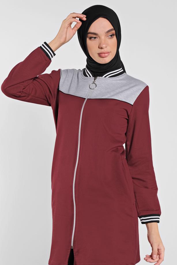 Vêtements hijab  ZIPPED SPORT JACKET 9202 - TRENDTESETTÜR