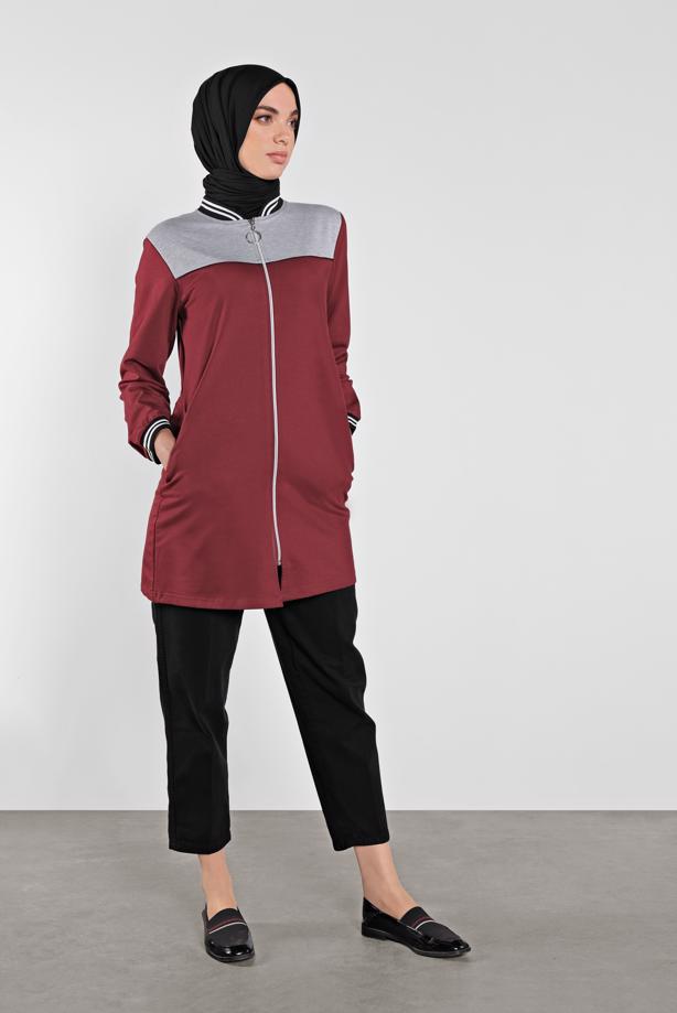 Vêtements hijab  ZIPPED SPORT JACKET 9202 - TRENDTESETTÜR