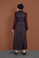 Tesettür giyim MÜRDÜM KEMERLİ ELBİSE 40382	