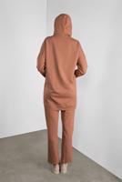 Tesettür giyim PEMBE FERMUARLI CEP DETAYLI EŞOFMAN TAKIM 4808