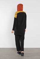 Hijab clothing BLACK PRINTED TRACKSUIT 6708 