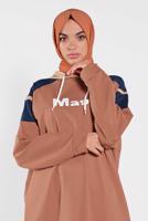 Hijab clothing BROWN PRINTED TRACKSUIT 6708 