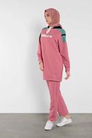 Hijab clothing PINK PRINTED TRACKSUIT 6708 