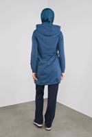 Vêtements hijab BLEU MARINE ALVİNA JOGGER À DÉTAILS NOUÉS 70141