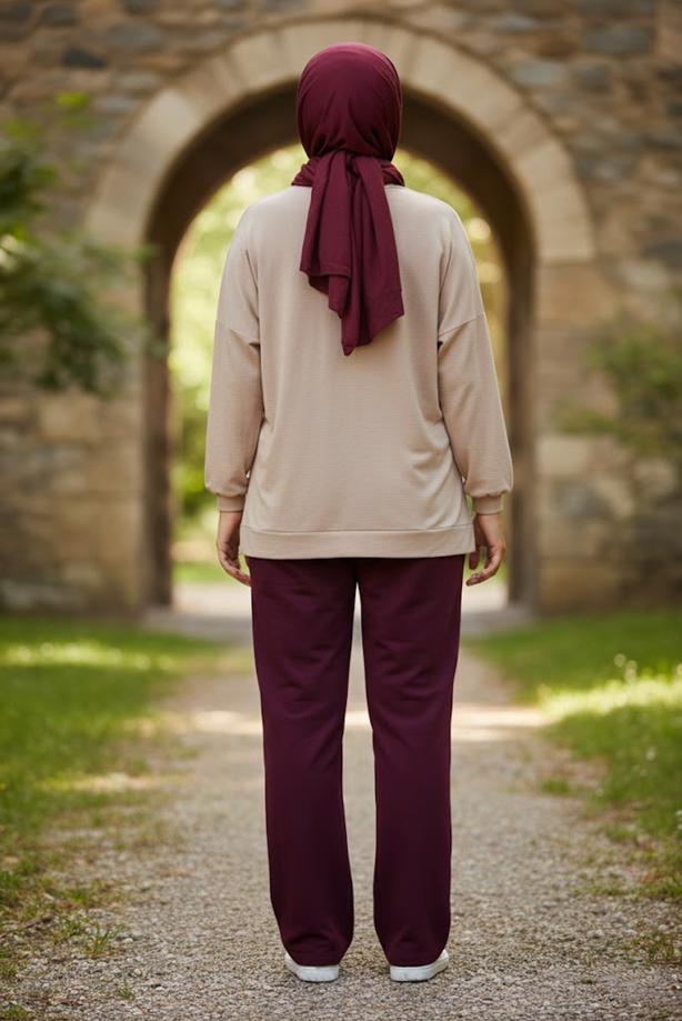 Hijab clothing PLUM ALVINA TIE DETAIL JOGGER T 70141 - TRENDTESETTÜR