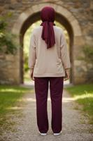 Tesettür giyim MÜRDÜM  ALVİNA BAĞCIKLI EŞOFMAN ALTI T 70141