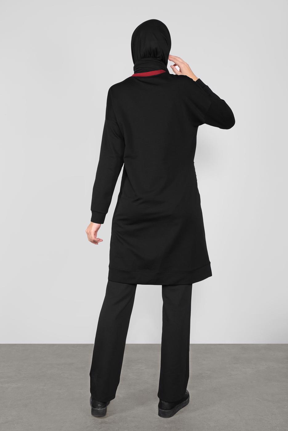 Hijab clothing BLACK TRACKSUIT PANTS 70142 