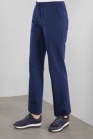 Hijab clothing NAVY BLUE ELASTIC WAIST COTTON TRACKSUIT PANTS 70144 