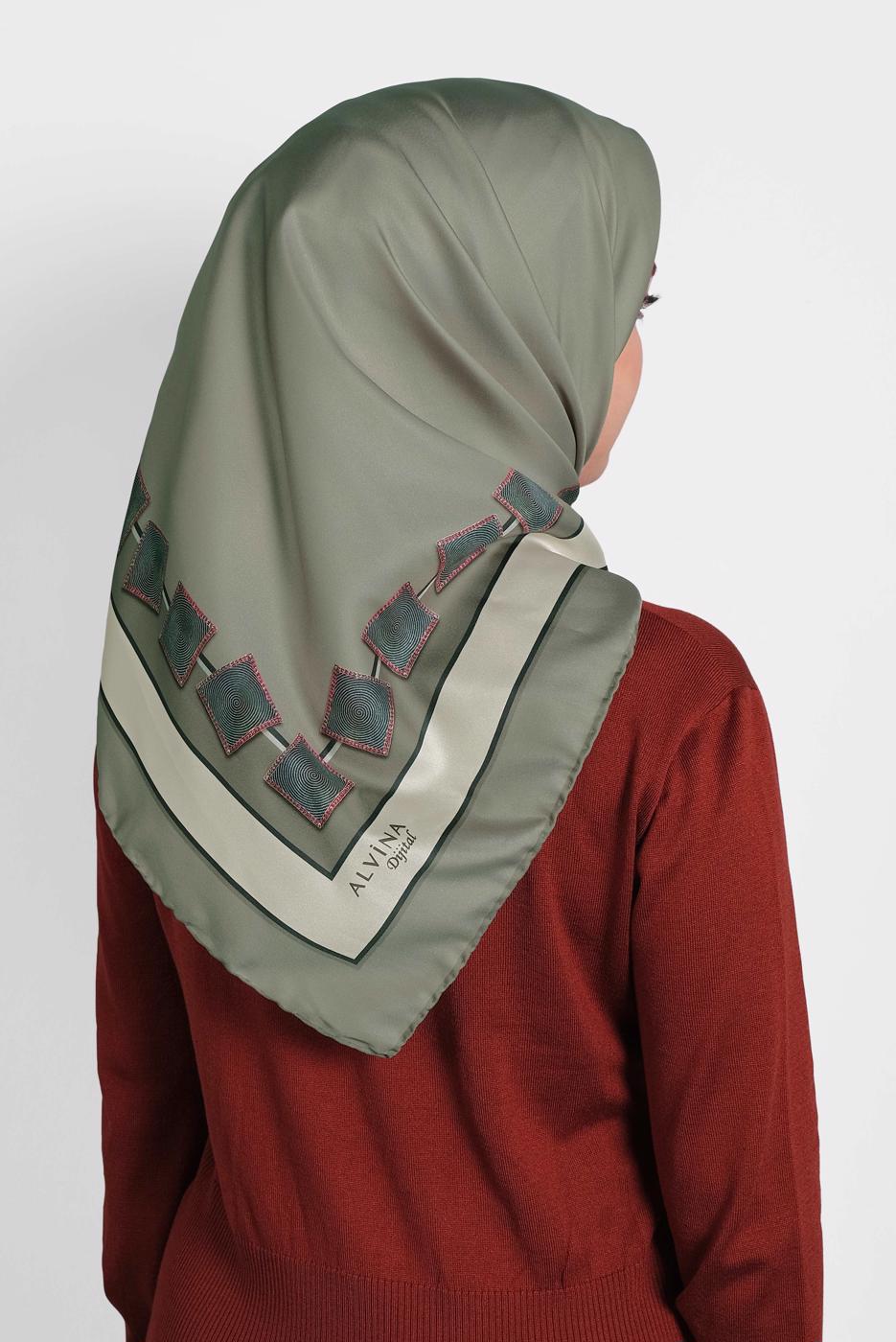 Hijab clothing MINK ALVİNA DIGITAL SCARF 8004 