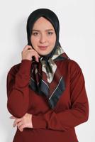 Hijab clothing NAVY BLUE ALVİNA DIGITAL SCARF 8004 
