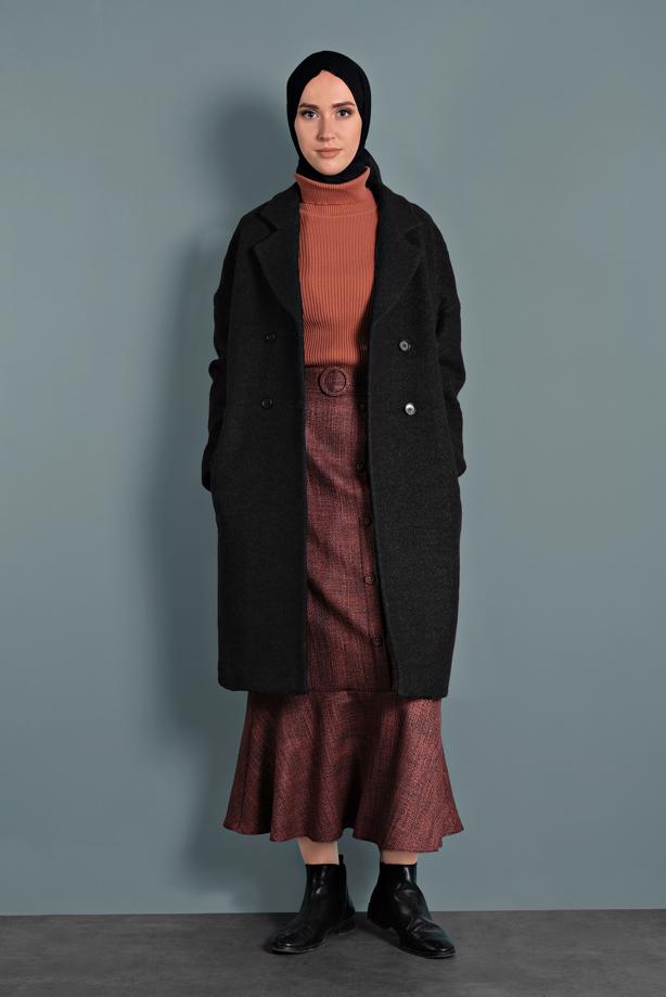 Vêtements hijab NOIR ALVINA JUPE À ÉCOSSAIS 60027  - TRENDTESETTÜR