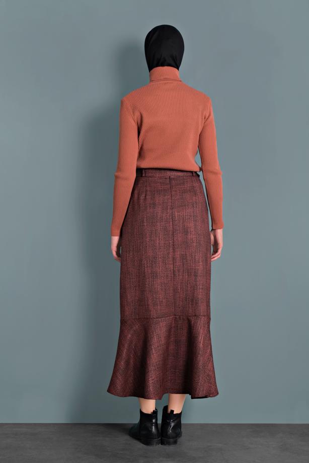 Vêtements hijab NOIR ALVINA JUPE À ÉCOSSAIS 60027  - TRENDTESETTÜR