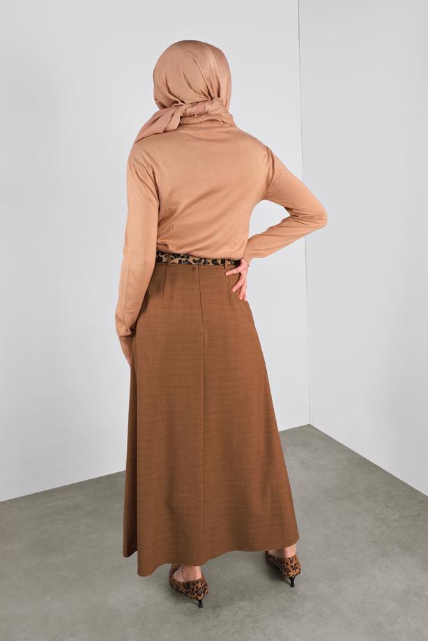Vêtements hijab BRUN ALVINA JUPE JASPÉE 60023  - TRENDTESETTÜR