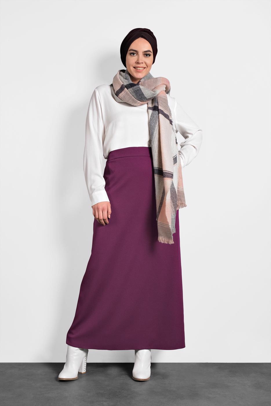 Vêtements hijab POURPRE ALVINA JUPE EN LIGNE A 60018