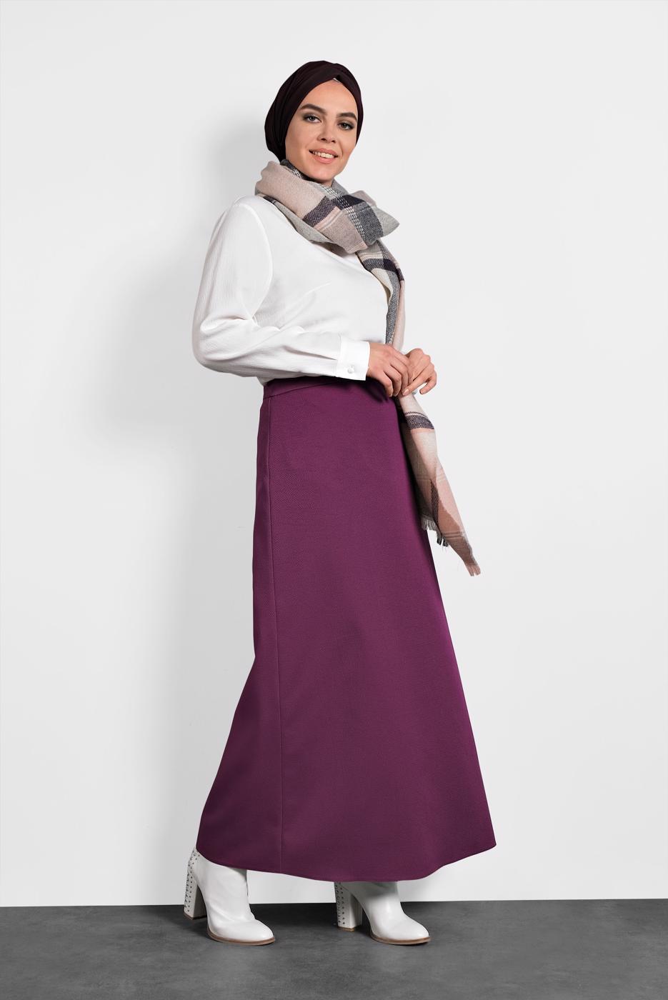 Vêtements hijab POURPRE ALVINA JUPE EN LIGNE A 60018