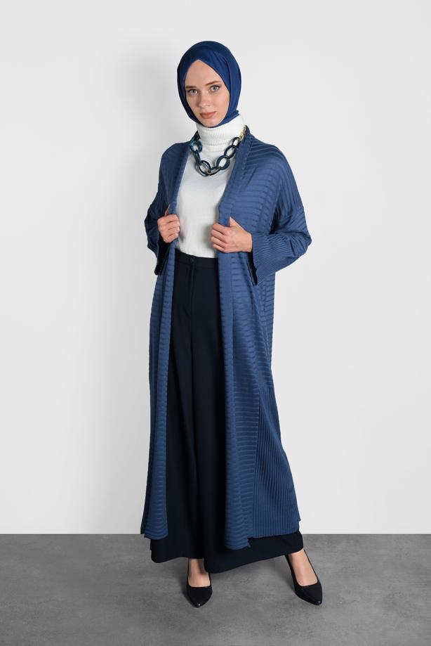 Tesettür giyim  ALVİNA TRİKO HIRKA 40040  - TRENDTESETTÜR