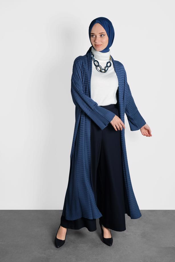 Tesettür giyim  ALVİNA TRİKO HIRKA 40040  - TRENDTESETTÜR