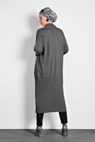 Tesettür giyim GRİ ALVİNA TRİKO HIRKA 40040 