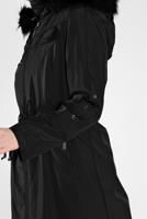 Vêtements hijab NOIR CABAN ZIPPÉ AVEC FERMETURE TAILLE-NOUÉE 632-1 