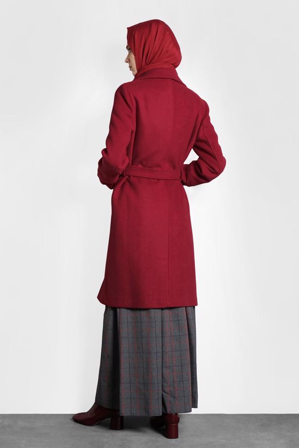 Tesettür giyim  KLASİK KABAN 90024  - TRENDTESETTÜR