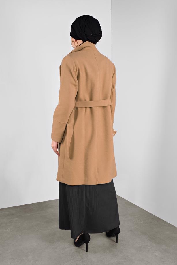 Tesettür giyim  KLASİK KABAN 90024  - TRENDTESETTÜR