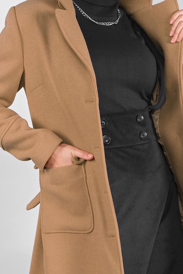 Tesettür giyim  KLASİK KABAN 90024  - TRENDTESETTÜR