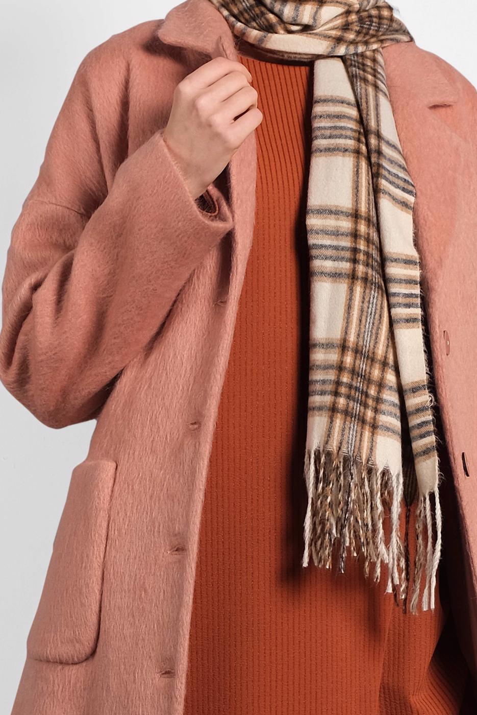 Tesettür giyim PEMBE ALVİNA KLASİK DÜĞMELİ KABAN 90074 