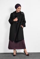 Vêtements hijab NOIR ALVINA CABAN À MANCHES TROIS-QUATRE 90086