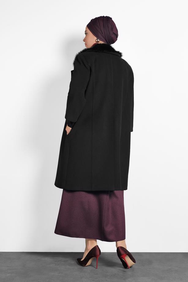 Vêtements hijab NOIR ALVINA CABAN À MANCHES TROIS-QUATRE 90086 - TRENDTESETTÜR