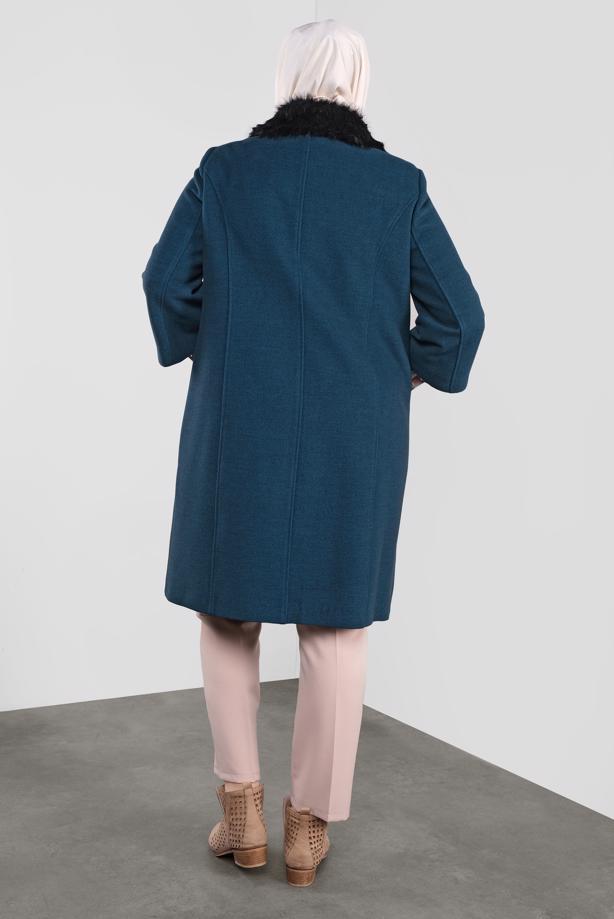 Vêtements hijab BLEU ALVINA CABAN À MANCHES TROIS-QUATRE 90086 - TRENDTESETTÜR