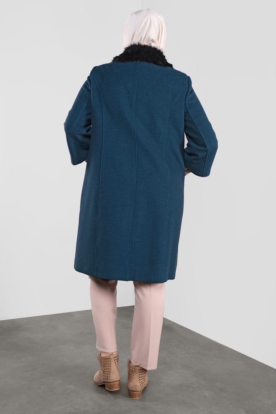 Vêtements hijab BLEU ALVINA CABAN À MANCHES TROIS-QUATRE 90086