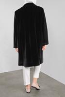 Hijab clothing BLACK ALVINA PETER-PAN COLLAR COAT 90088 