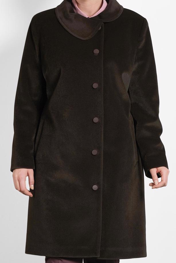 Vêtements hijab BRUN ALVINA CABAN À COL CLAUDINE 90088  - TRENDTESETTÜR