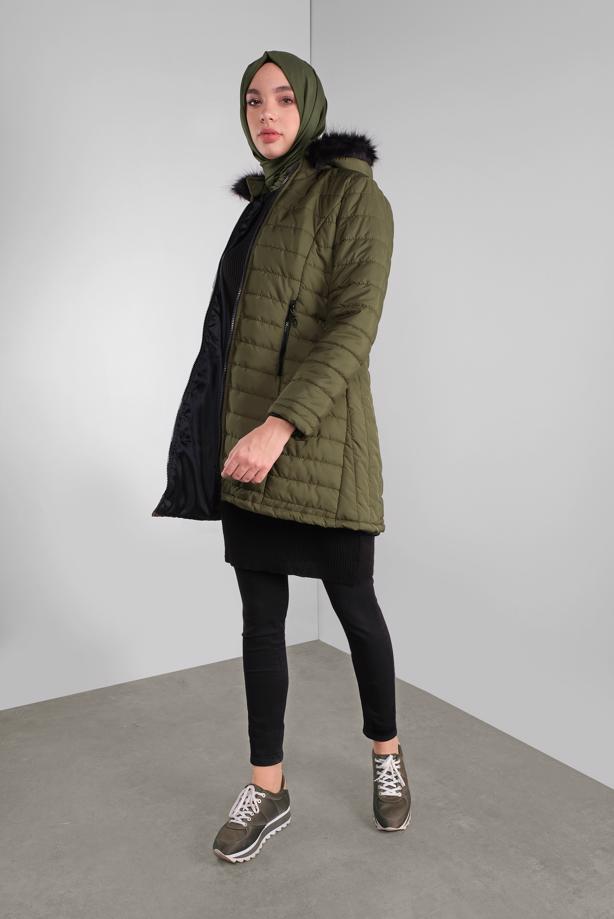 Vêtements hijab  HOODED PUFFER COAT 3001 - TRENDTESETTÜR