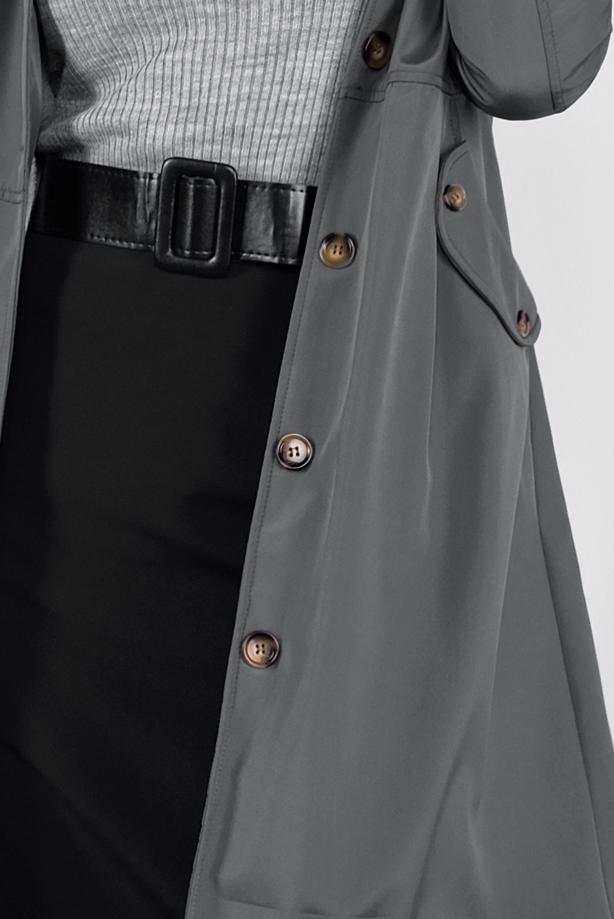 Vêtements hijab  FUR DETAILED PLUSH-LINED COAT 6104  - TRENDTESETTÜR