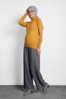 Vêtements hijab ORANGE ALVINA PULL À COL ROND 40073