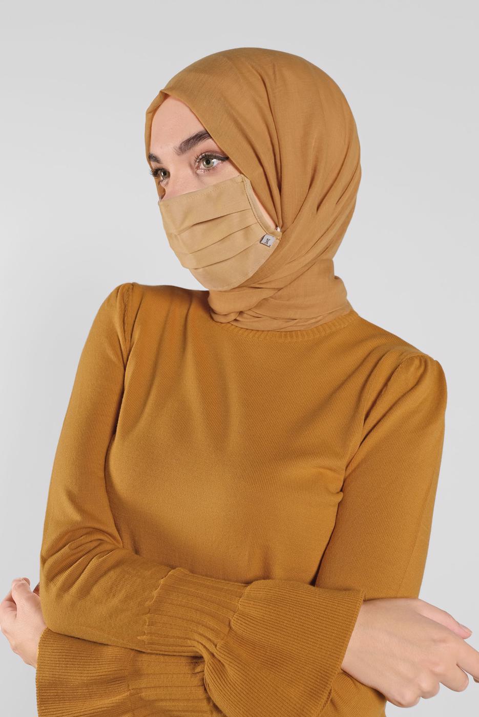 Tesettür giyim ALTIN 8000 ALVİNA PAMUKLU MASKE