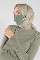 Vêtements hijab KAKI 8000 ALVİNA PAMUKLU MASKE