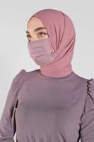 Vêtements hijab POUDRE 8000 ALVİNA PAMUKLU MASKE