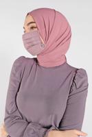 Tesettür giyim PUDRA 8000 ALVİNA PAMUKLU MASKE