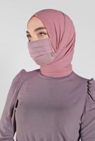 Vêtements hijab POUDRE ALVINA MASQUE EN COTON 8000 