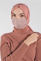 Vêtements hijab POUDRE ALVINA MASQUE EN COTON 8000 