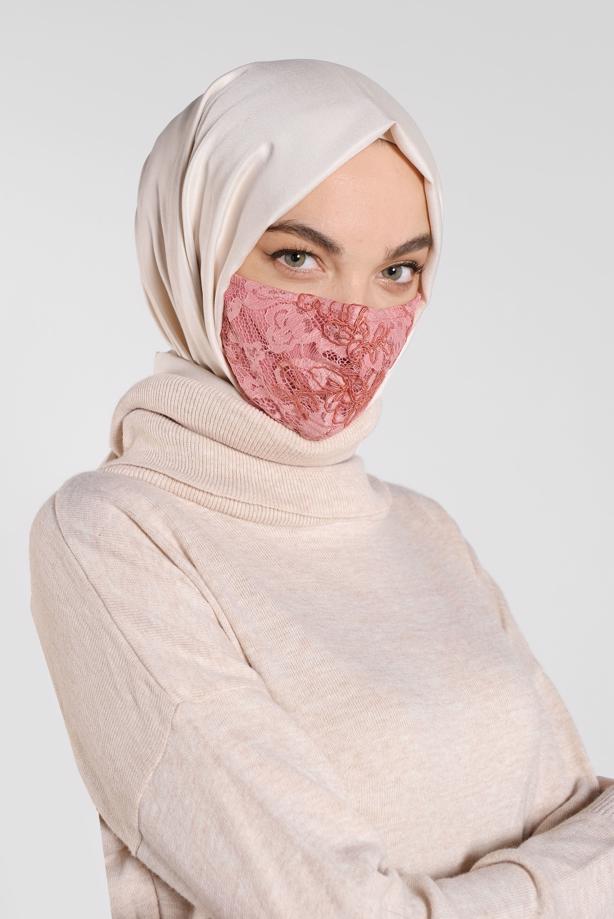 Hijab clothing POWDER ALVINA LACY MASK 8001  - TRENDTESETTÜR