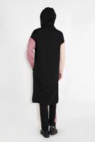 Tesettür giyim SİYAH KAPÜŞONLU FERMUARLI EŞOFMAN TAKIM 28104 