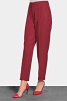 Tesettür giyim KIRMIZI ALVİNA HAVUÇ PANTOLON 70002