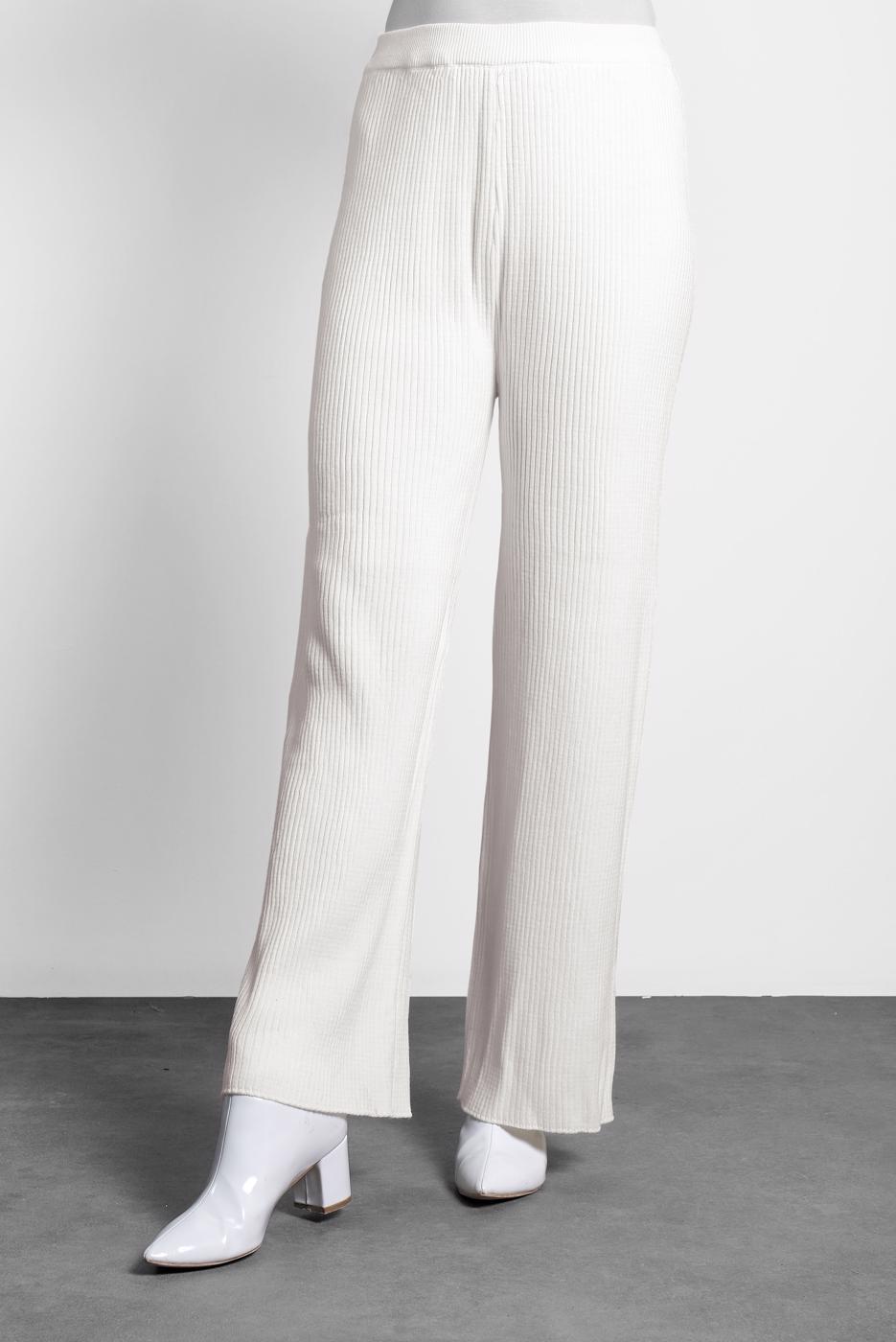 Tesettür giyim KREM ALVİNA BOL PAÇA PANTALON 70010	