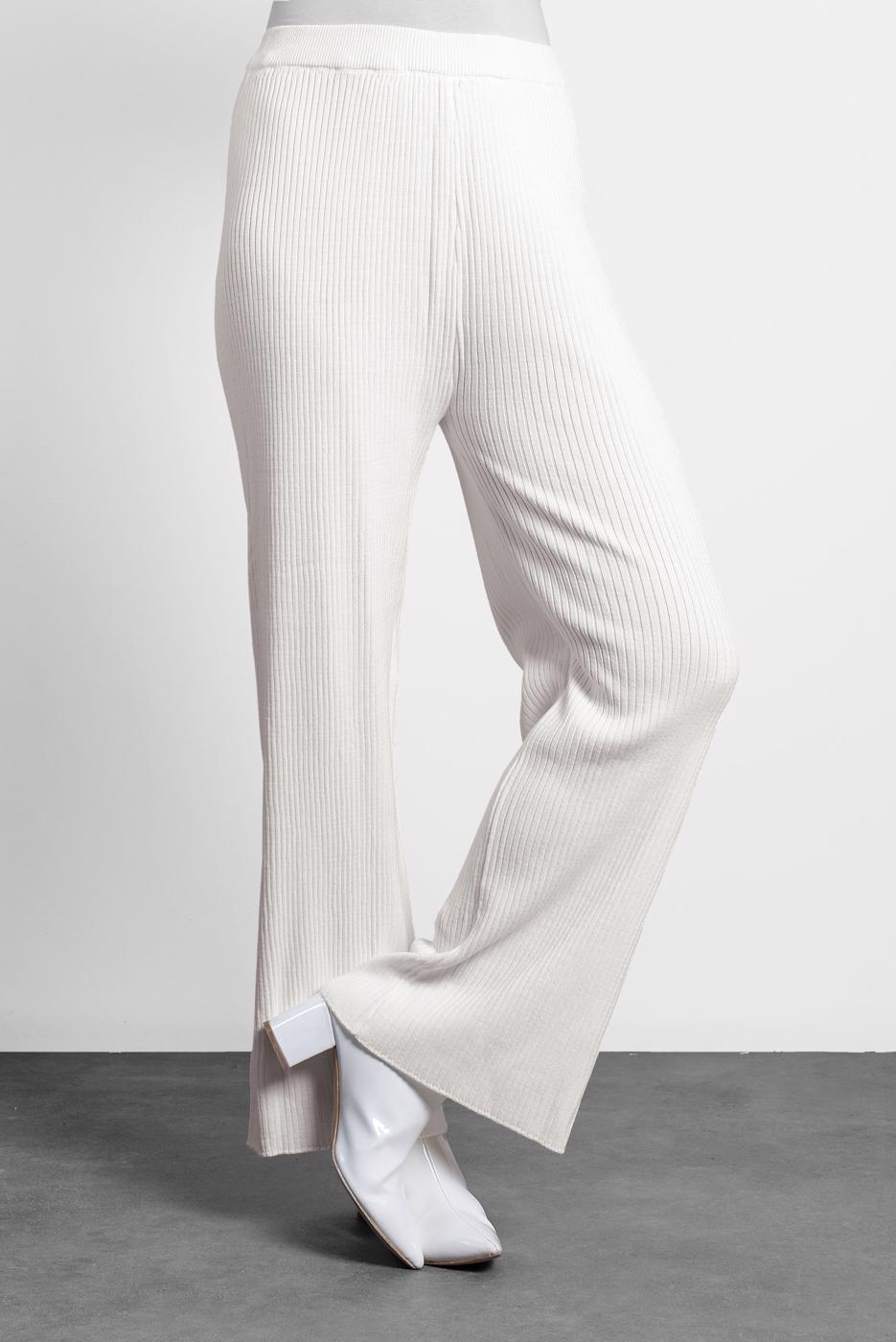 Tesettür giyim KREM ALVİNA BOL PAÇA PANTALON 70010	