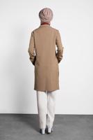 Tesettür giyim KREM ALVİNA BOL PAÇA PANTALON 70010	