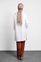 Tesettür giyim KAHVE ALVİNA BOL PAÇA PANTALON 70010	